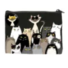 Petite trousse coloris multicolore Cartes d'Art photo matou - 12 x 10 cm