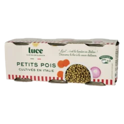 Petit pois bio Luce - 3 x 200 g