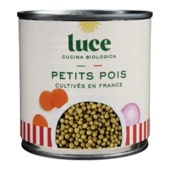 Petits pois à l'étuvée bio Luce - 400 g