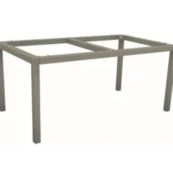 Pied de table coloris gris graphite en aluminium Stern - 130 x 80 x 73 cm