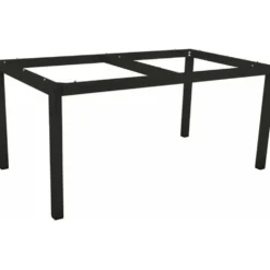 Pied de table coloris noir en aluminium Stern - 130 x 80 x 13 cm