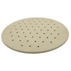 Pierre à pizza coloris beige en cordiérite - 40 x 40 x 3,5 cm