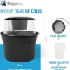 Piège d'extérieur à moustiques tigre coloris noir Biogents BG-GAT