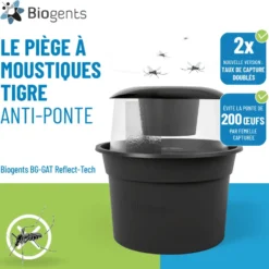 Piège d'extérieur à moustiques tigre coloris noir Biogents BG-GAT