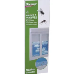 Piège à mouches fenêtres transparent x 4