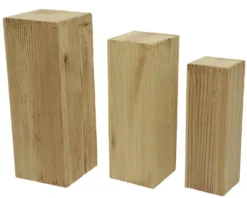 Pilier en bois de paulownia T2 - 25 x 25 x H 70 cm