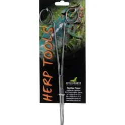 Pince ciseaux courbe pour nourrissage en inox Reptile Planet - 25 cm