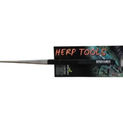Pince pour nourrissage en inox avec manche coloris noir Reptile Planet - 12,5 cm