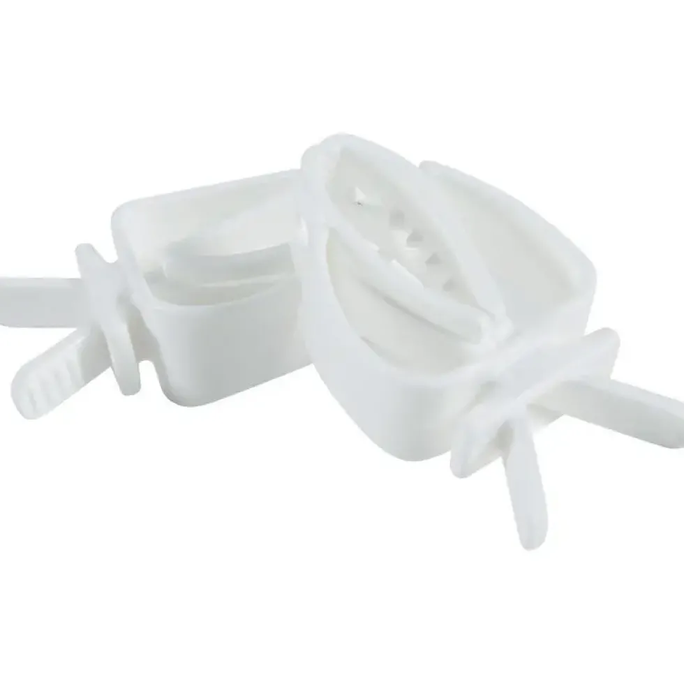 Pince universelle pour les oiseaux en plastique coloris blanc Zolux – x 2