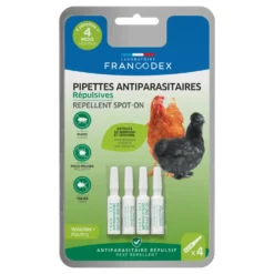Pipettes insectifuges pour volaille Francodex - 4 x 0,4 ml