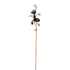 Pique extérieur fourmi Barmy coloris noir en métal Smartgarden - 84 x 13 x 5 cm