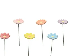 Pique fleurs coloris multicolore en porcelaine - 6 x 6 x 27 cm