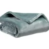 Plaid coloris bleu en polyester Michka - 130 x 160 cm
