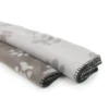 Plaid polaire coloris gris - 150 x 100 cm