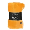 Plaid polaire jaune Mica Famke - 180 x 130 cm