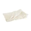 Plaid Tender coloris blanc en coton - 150 x 200 cm