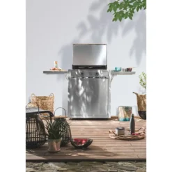 Plancha à gaz en inox et fonte émaillée Forge Adour Modern G 60 - 65,5 x 57,3 x 23,8 cm