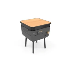 Plancha Nomad au gaz coloris noir en acier Forge Adour Nomad - 33,5 x 33,5 x 21,5 cm