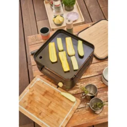 Plancha Nomad au gaz coloris noir en acier Forge Adour Nomad - 33,5 x 33,5 x 21,5 cm