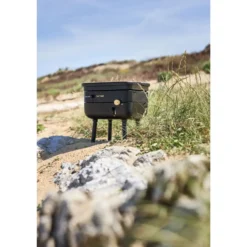 Plancha Nomad au gaz coloris noir en acier Forge Adour Nomad - 33,5 x 33,5 x 21,5 cm