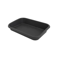 Plateau de jardin noir 42 x 59 x 11 cm