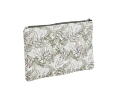Pochette en tissu à motifs marron et gris Safeco Wanda - 30 x 20 cm