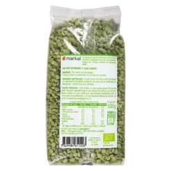 Pois cassés verts bio en sachet de 500 g