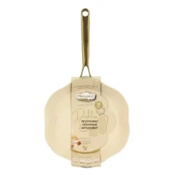 Poêle Menastyl Dahlia beige en aluminium recyclé - Ø 28 cm
