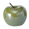 Pomme décorative en poterie verte Perly verte petit modèle - Ø 7 x H 7 cm