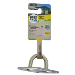 Pontet pour voile d'ombrage coloris gris en inox Gard&Rock - Ø 8 cm