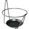Porte pot mural soucoupe gris Ø 20/22 cm