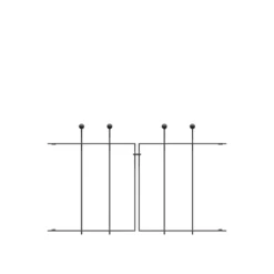 Portillon Pratic extérieur coloris noir - 66 x 91,5 cm