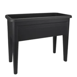 Potager sur pieds Green Basics Elho® coloris living noir 56 L - 75,5 x 36,5 x 65 cm