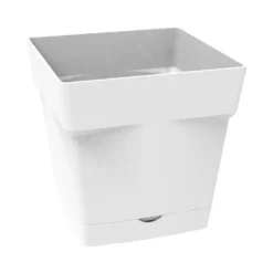 Pot carre Toscane Blanc L17,4 x l17,4 x H17