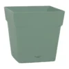 Pot carré vert laurier Eda Toscane - 24,8 x 24,8 x 24,8 cm