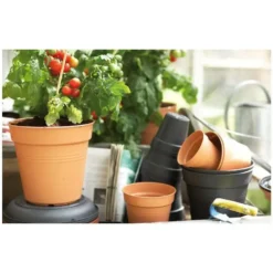 Pot 35cm Green Basics Elho noir