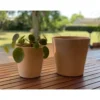 Pot coloris beige en terre émaillée Odyssée - Ø 23 cm