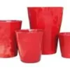 Pot coloris rouge en terre émaillée Sydney - Ø 45 cm