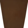Pot conique en polyéthylène coloris corten Chapelu Architect - Ø 70 x H 84 cm