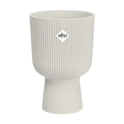 Pot coupe blanc soie Elho vibes fold - Ø 14 cm