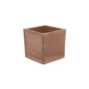Pot cube Moderne de 7 L en terre cuite 19 x 19 x 19 cm