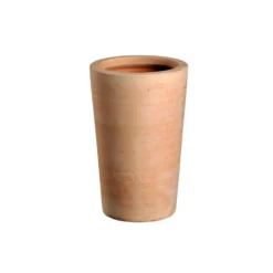 Pot Cuvier haut droit terre claire H 51 x Ø 32 cm