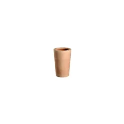 Pot Cuvier haut droit terre claire H 61 x Ø 38 cm