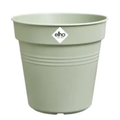 Pot de culture en polypropylène vert pierre Elho Green basics - Ø 11 x H 10,2 cm