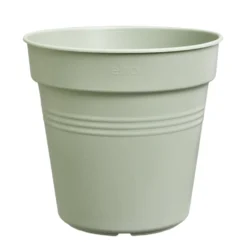 Pot de culture en polypropylène vert pierre Elho Green basics - Ø 11 x H 10,2 cm