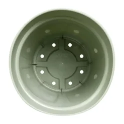 Pot de culture en polypropylène vert pierre Elho Green basics - Ø 17 x H 15,7 cm