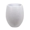Pot Egg Graphit blanc cérusé - D.50 x H60