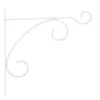 Potence en fer rond blanc 32 cm
