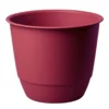 Pot en matière recyclée coloris rouge cerise Poetic Joy 25 - Ø 24,6 x H 20,3 cm