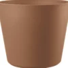 Pot en plastique injecté coloris rouge Deroma Origin Vaso cotto - Ø 48 x H 39,6 cm